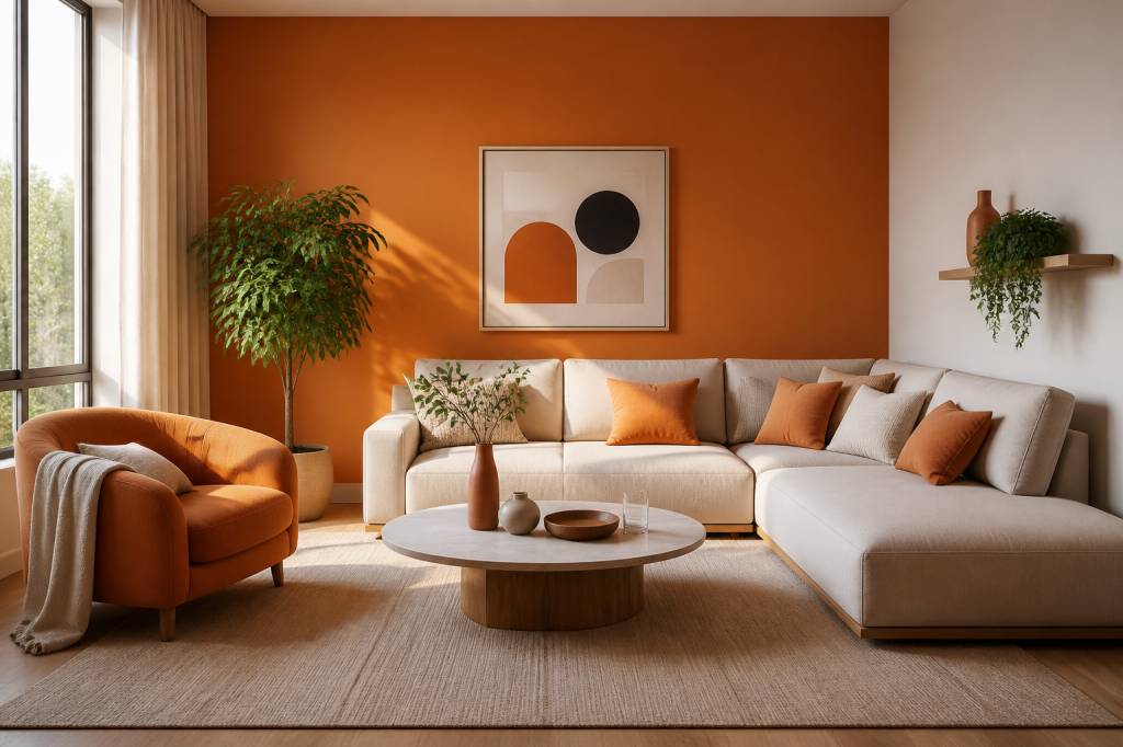 Tangerine couleur : comment l’adopter en décoration intérieure